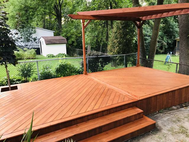 Terrasse en cèdre